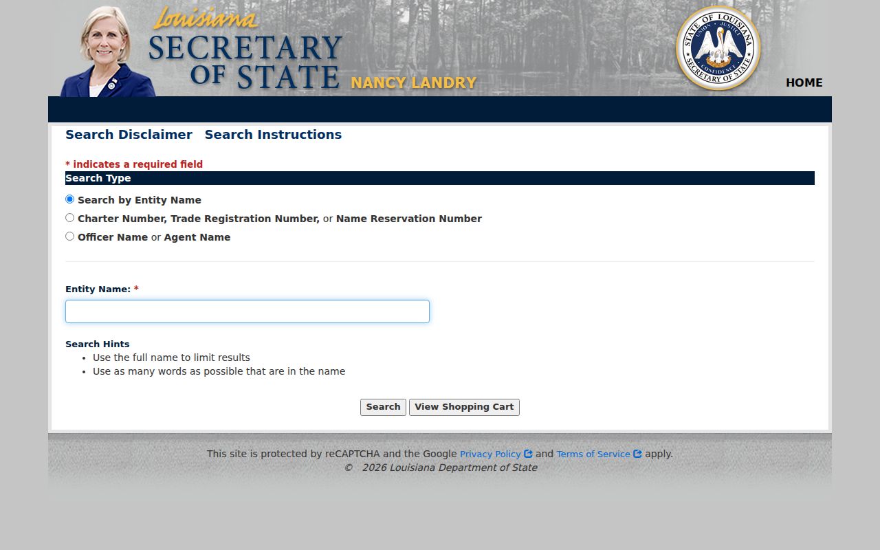 Ruston city directory companion search for Louisiana business names